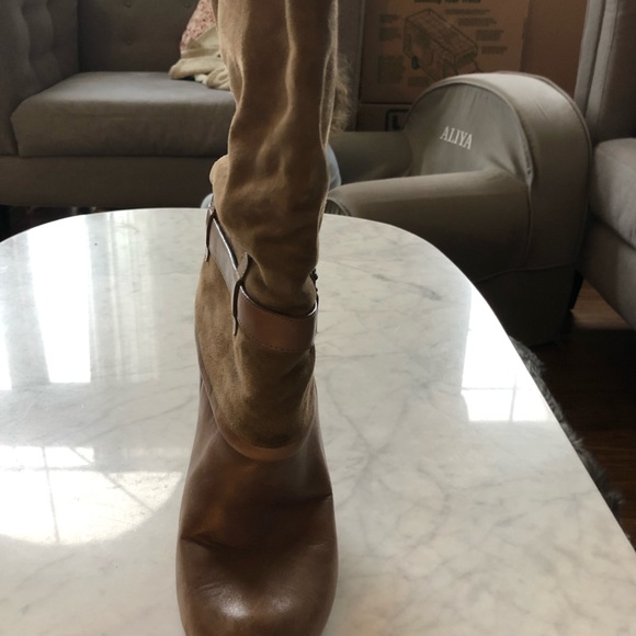 Nike Air Cole Haan Brown Leather Boots - Picture 6 of 11